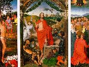 Hans Memling Resurrection Triptych Norge oil painting reproduction